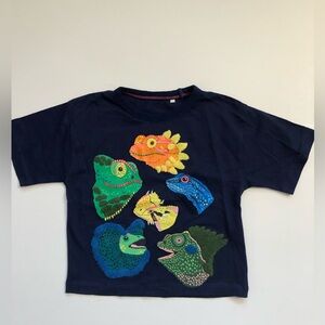 NWOT Mini Boden Short Sleeve Bouclé Lizard T-shirt